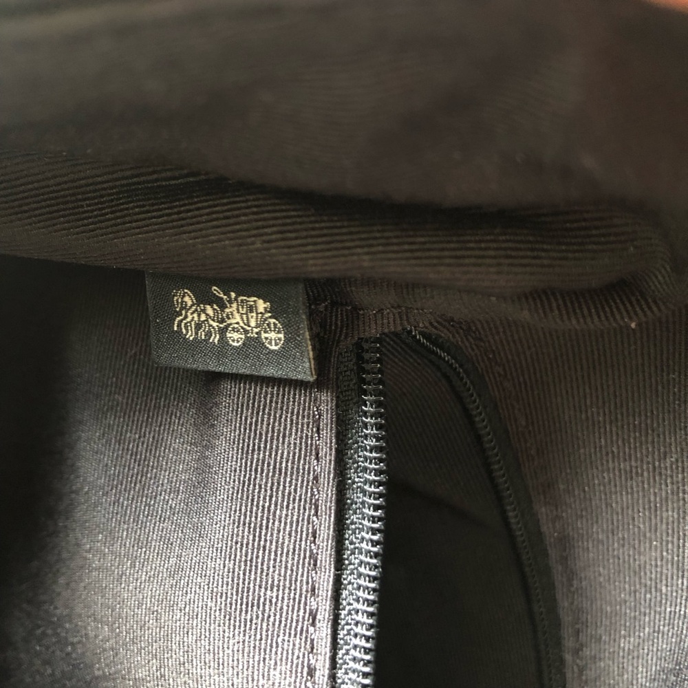 Coach  Pebble Leather Court Backpack in black NWT - Picture 9 of 14